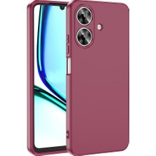 Lopard Realme Note 60 Telefon Kılıfı Lansman Kapak Koyu Mor Pürüzsüz Yüzey Soft Darbe Korumalı Arka Kapak Koruma