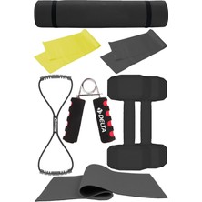 Evde Pilates Keyfi Için Tam Set! 6mm Pilates Mindere, Dambıla, Lastiğe ve Daha Fazlasına Sahip