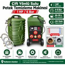 Dilek 1 Hp 6 Bar Premium Petek Temizleme Makinesi Çift Yönlü