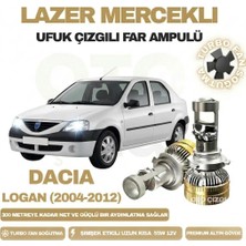 OtoÇizgi Dacia Logan 2004 - 2012 Mercek LED Ufuk Çizgili Far Ampulü LED Şimşek Etkili