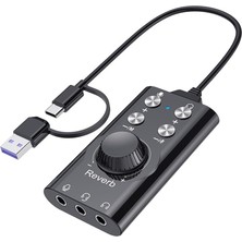 Tr 7.1 Gaming Ses Kartı USB Type-C Bluetooth 5.0 Audio Mixer ZR1333