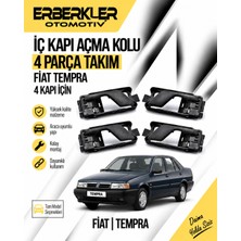 ERBERKLER Fiat Tempra Iç Kapı Açma Kolu 4 Kapı Için Toplam 4 Parça Takım Halinde