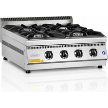 Pimak 600 Seri Doğalgazlı Set Üstü 4 Gözlü Ocak