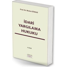 Turhan Kitabevi Yayınları Idari Yargılama Hukuku - Metin Günday
