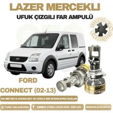 OtoÇizgi Ford Connect  2002 - 2013 Mercek LED Ufuk Çizgili Far Ampulü LED Şimşek Etkili