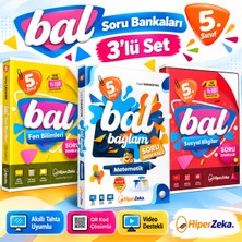 HiperZeka 2027 5. Sınıf Bal Bağlam Sosyal Bilgiler+ Matematik+ Fen Bilimleri Soru Bankası