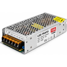Noas 12V 10A 120W Şerit LED Trafosu – Metal Kasa Adaptör