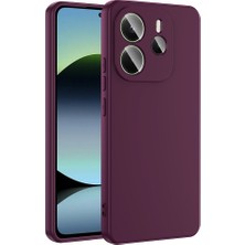 Lopard Xiaomi Redmi Note 14 4g Telefon Kılıfı Lansman Kapak Koyu Mor Pürüzsüz Yüzey Soft Darbe Korumalı Arka Kapak Koruma