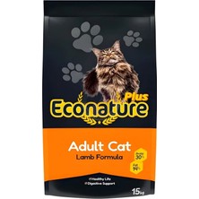 Econature Plus Kuzu Etli Yetişkin Kedi Maması 15 kg