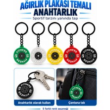 Ckspor Ağırlık Plakası Temalı Spor Anahtarlık Fitness Tasarımlı Çanta Aksesuarı A-33
