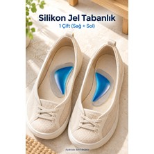 Evgereçlerim Silikon Jel Ayak Tabanlığı Ark Destekli 1 Çift 36-40 Numara Düz Taban Boşluk Doldurucu