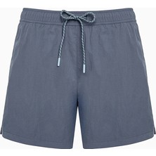 Penti Gri Stripe Detail Çizgili Erkek Deniz Şortu