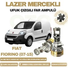 OtoÇizgi Fiat Fiorino 2007 - 2015 Mercek LED Ufuk Çizgili Far Ampulü LED Şimşek Etkili