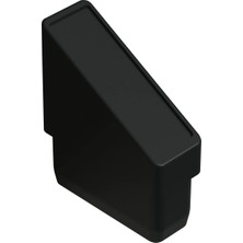 CATEKSSS 25X50 mm Elips 5 Derece Profil Tapası 1.2 mm Siyah - 25’li Paket