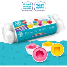 Circle Toys 12'li Geometrik Şekilli Yumurta Bultak Oyunu