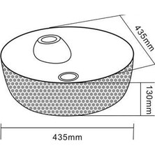Lena - Tezgah Üstü Porselen Lavabo Outlet - E-5001A-