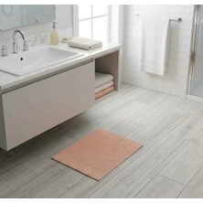 Banyo Dünyam %100 Pamuklu Pudra Rengi  Ayak Havlusu(Havlu Paspas) 50 x 80  cm