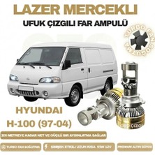 OtoÇizgi Hyundai H-100 1997 - 2004 Mercek LED Ufuk Çizgili Far Ampulü LED Şimşek Etkili