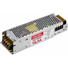 Helios 12V 16,5A 200W Şerit LED Trafosu – Slim Metal Kasa Adaptör