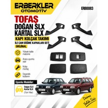 ERBERKLER Doğan Slx ve Kartal Slx Kapı Kolçak Takımı ile Cam Düğme Kapakları Seti