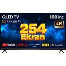 Hiking 100HG26000 4K Ultra Hd 100" 254 Ekran Uydu Alıcılı Google Smart QLED Tv