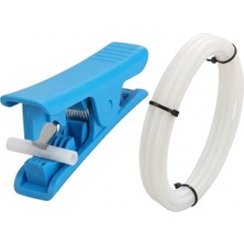 Emay Center 3dsway Ptfe Bowden Boru 1.75MM Id 2mm Od 4mm Beyaz 1 Metre Kesici Kiti 3D Yazıcı Ekstruder Teflon Filament Besleme Hattı Aparatı