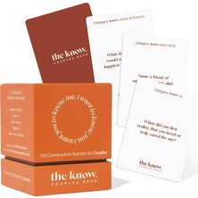 Know Couples Deck - Randevu Gecesi Sizi Tanıma Oyunları - 150 Düşünceli Çift Sorusu - Yeni Çi