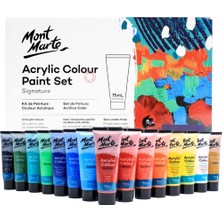 Tr Akrilik Renkli Boya Seti 18 Parça x 75 ml