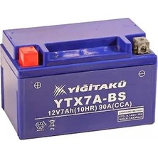 Yiğit Akü YTX7A-BS 12 V 7 Ah Amper 2026  Motosiklet Akü