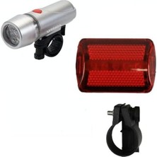 LED Bisiklet Lambası Feneri Ön Far Arka Stop Işık Aydınlatma Seti