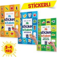 Yükselen Zeka İlk Sticker Kitabım Seti (Hayvanlar - Taşıtlar - Meslekler - Yiyecekler) Yazar: Komisyon 0 - 2 Yaş