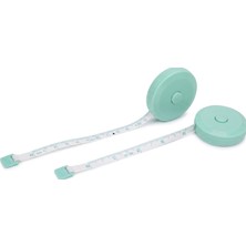 Otomatik Mezura 150 cm – Tek Tuşla Sarılan Esnek Ölçüm Bandı, Vücut Ölçüsü, Dikiş, Ter