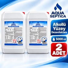 Aqua Septica Alkollü Yüzey Dezenfektanı 5 Litre (5000 Ml) – Etanol Bazlı, Profesyonel Kullanıma Uygun Yüzey Temizliği ve Hijyen Ürünü 2 Adet