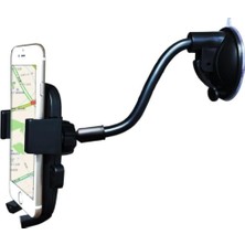 Araç Içi Telefon Tutucu-Cama Yapışan Vantuzlu Teleskobik JS-011
