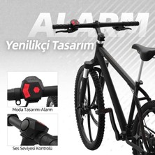 Carrybright 2'si 1 Arada Güvenlik Alarmlı Şarj Edilebilir Bisiklet Kornası