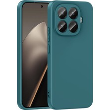 Lopard Xiaomi 15T Pro Telefon Kılıfı Lansman Kapak Koyu Yeşil Pürüzsüz Yüzey Soft Darbe Korumalı Arka Kapak Koruma
