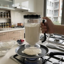 Unbranded Hamur Porsiyonlayıcı ve Karıştırıcı Dispenser - Tetikli Plastik (1000 Ml)
