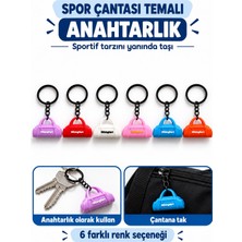 Ckspor Mini Spor Çantası Temalı Anahtarlık Fitness Tasarımlı Çanta Aksesuarı Charm A-37