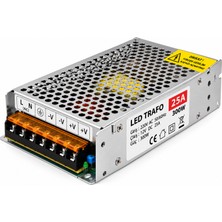 K2 12V 25A 300W Şerit LED Trafosu – Metal Kasa Adaptör