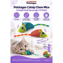 PetStages Catnip Chew Mice Catnipli Kedi Oyuncağı 2'li Paket