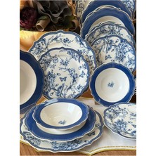 MD Mimoza Dekor Yemek Takımı 24 Parça 6 Kişilik Blue Life