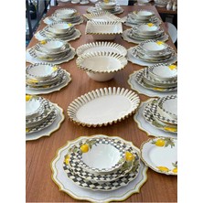 MD Mimoza Dekor Yemek Takımı 65 Parça 12 Kişilik Linda - Daisy
