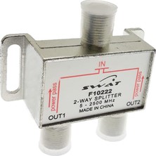 Özentek 2'li 1/2 Splitter 5-2500 Mhz  2 Way Karasal Uydu Yayını Çoğaltıcı Dayanıklı Tasarım
