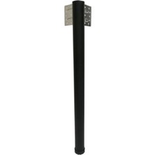 CATEKSSS Perçinli Metal Masa Ayağı 73 cm - Mutfak Masası Ayağı - Balkon Masası Ayağı Siyah - 16’lı Paket