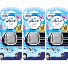 Febreze Car Lenor Aprilfrisch Havalandırma Klipsi Araba Kokusu 3x2 ml (3’lü Paket)