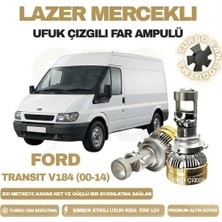 OtoÇizgi Ford Transit 2000 - 2014 Mercek LED Ufuk Çizgili Far Ampulü LED Şimşek Etkili