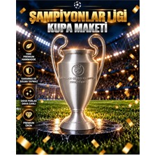 Flexis Şampiyonlar Ligi Kupası Maketi Futbol Şampiyonluk Kupası Dekoratif Ödül