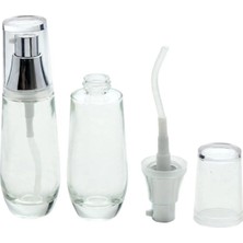 Boş Krem ve Losyon Şişesi 30 ml (3 Adet) Şeffaf Boş Şişe