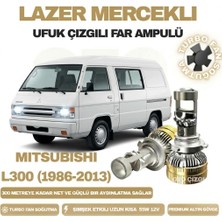 OtoÇizgi Mitsubishi L300 1986 - 2013 Mercek LED Ufuk Çizgili Far Ampulü LED Şimşek Etkili
