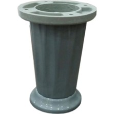 CATEKSSS 10 cm A2 Ayak Plastik Krom - 30’lu Paket